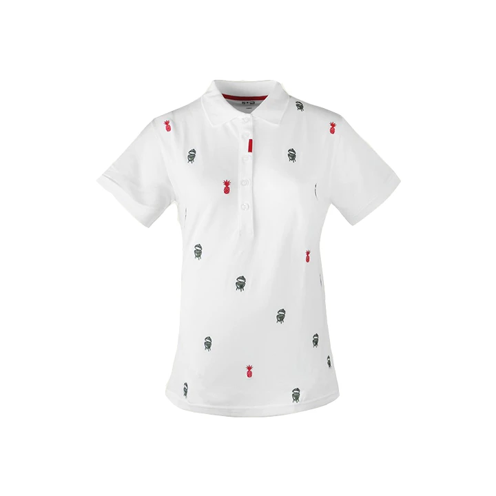 Big Green Egg Golf Poloshirt Dames Wit 1 Big Green Egg Golf Poloshirt Dames Wit