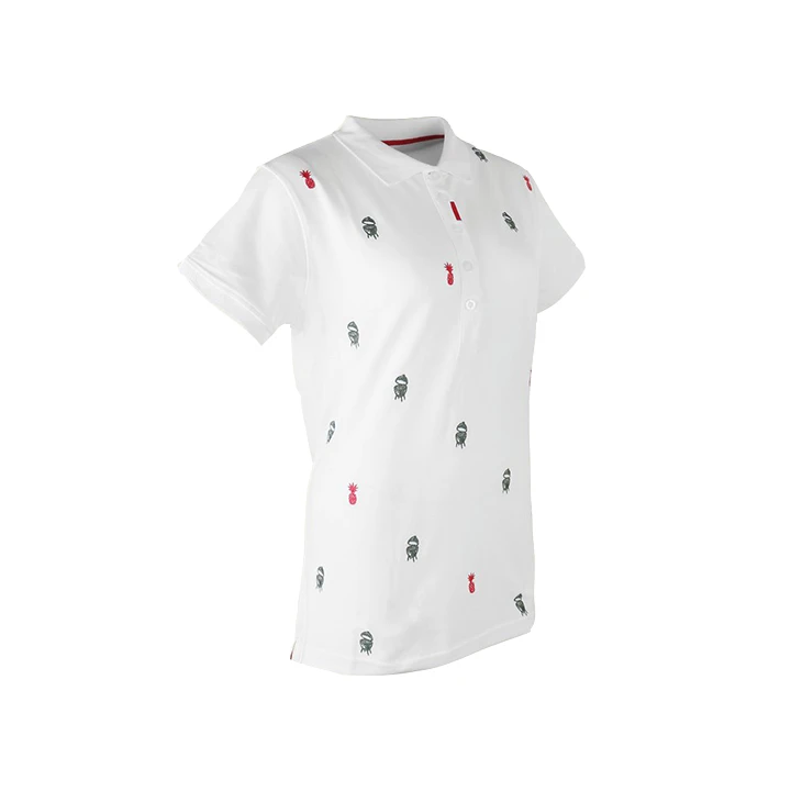 Big Green Egg Golf Poloshirt Dames Wit 2 Big Green Egg Golf Poloshirt Dames Wit - Afbeelding 2